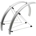 GARDE BOUE CITY/VTC TRINGLES 28'' STRONGLIGHT ROAD 48mm ARGENT (PAIRE) AVEC FIXATION CLASSIC TRINGLES INOX