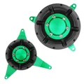 PROTECTION/COUVRE CARTER MOTO POUR KAWASAKI 900 Z900 ALU CNC ANODISE NOIR/VERT (PAIRE)  -AVOC-