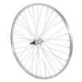 WHEEL FOR URBAN BIKE- 650X30A (26x1 3/8) -REAR ALUMINIUM - ALUMINIUM HUB- -SOLID SPINDLE- 7/6/5 Speed hub (35-590) (SOLD WITH NUTS 10X100)