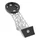 SUPPORT GPS / COMPTEUR 3D TITANE FIXATION CINTRE COLNAGO CCO1 COMPATIBLE GARMIN 1050 13.2g -NEWTON