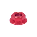 ECROU 6 PANS EPAULE M6 ALU ROUGE (SACHET DE 6 PIECES)  -SELECTION P2R-
