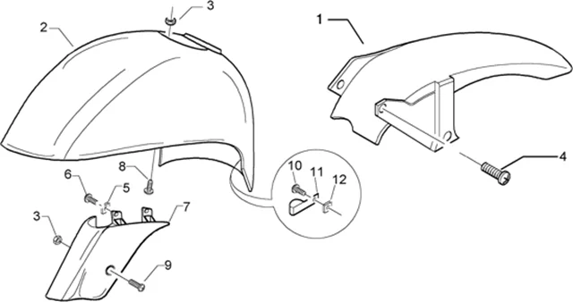 Garde boue av. et ar.