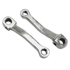 PEDAL CRANK FOR MOPED - LEFT OR RIGHT ( CENTERS 130 mm)  CHROMED STEEL(PAIR)