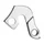 PATTE DE DERAILLEUR ALU MARWI FOCUS/RALEIGH... GH-061 (VENDU A L'UNITE SUR CARTE)