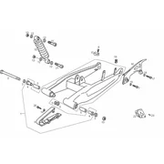 Fourche arriere - Amortisseur
