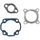 GASKET SET FOR CYLINDER KIT FOR SCOOT  MALAGUTI 50 CENTRO/BENELLI 50 K2 AIR, 491 AIR, PEPE/APRILIA 50 RALLY AIR, GULLIVER AIR ( MINARELLI AIR ENGINE) -  -ARTEIN-