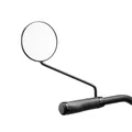 RETROVISEUR VELO GAUCHE OU DROIT ERGOTEC ROND M-55 L PLASTIQUE/ACIER NOIR (MIROIR DIAM 10 cm)