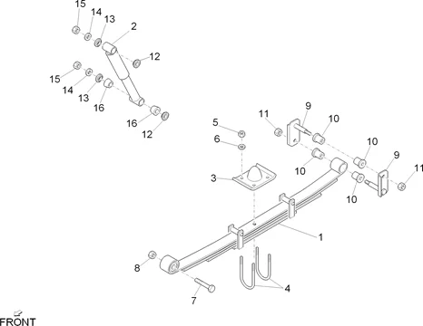 Suspension arrière - Amortisseur/s