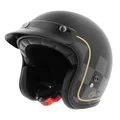HELMET-OPEN FACE-MPH H-EASY GRAPHIC- MATT BLACK-  S