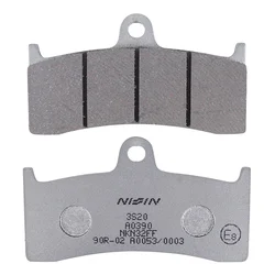 PLAQUETTE DE FREIN NISSIN POUR KAWASAKI ZX-7RR NINJA 1996>2002/HONDA CB 1300 SF 1998>2000/YAMAHA 750 YZF-R7 1999>2001/BUELL 1200 S1, S3, X1, M2/MV AGUSTA 750 F4 1999>2002 AV (A0390) (SEMI METAL)  -ECE R90-