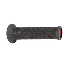 GRIP- PROGRIP ON ROAD 717 DUAL DENSITY BLACK/RED 122mm OPEN END (PAIR) (ROAD BIKE)