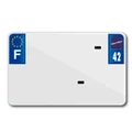 LICENSE PLATE FOR MOTORBIKE TIFLEX ALU PRE DRILLED 210x130 DEP. 42 BLANK (SOLD PER 10)