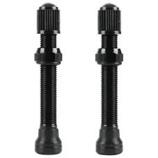 VALVE DE PNEU TUBELESS SCHRADER VELOX ALU NOIR 60mm OBUS DEMONTABLE (VENDU A LA PAIRE SUR CARTE) COMPATIBLE BOSCH
