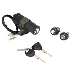 CONTACTEUR A CLE 50 A BOITE ADAPTABLE DERBI 50 SENDA/GILERA 50 SMT 2003>2006 (4 FILS) (AVEC SERRURE DE SELLE)  -P2R-
