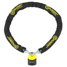 ANTIVOL A CHAINE AUVRAY K-BLOCK 1.50M MAILLON DIAM 10mm AVEC CADENAS 74x112mm