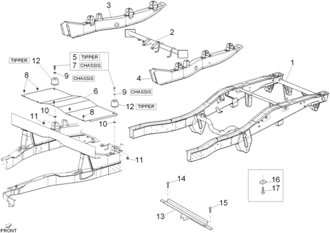 Châssis/caisse arrière