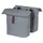 SACOCHE ARRIERE VELO DOUBLE BASIL CITY GRIS CLAIR 28/32L FIXATION VELCROS SUR PORTE BAGAGE (30x18x49cm) FERMETURE PLIANT ANTI-PLUIE
