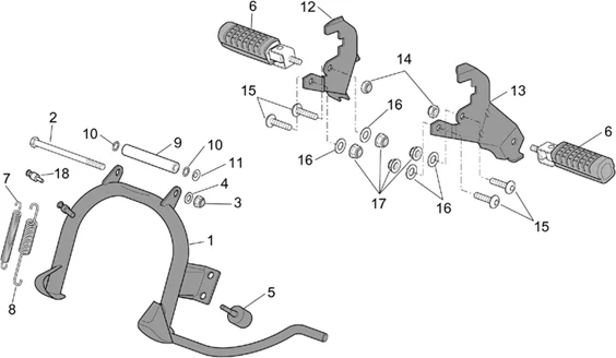 Repose-pieds bequille