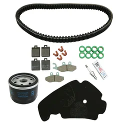 KIT ENTRETIEN MAXISCOOTER ORIGINE PIAGGIO 400 MP3 LT 2007>2011 (AVEC PLAQUETTES DE FREIN)  -1R000379-