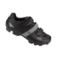 CHAUSSURE VTT GES VANTAGE2 NOIR/GRIS T39 FIXATION 3 VELCROS COMPATIBLE SPD (PAIRE)