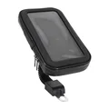SMARTPHONE HOLDER - UNIVERSAL KIT WITH BRACKET ON HANDLEBAR or MIRROR LEG - Size XL (17 x 10 cm) -P2R