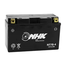 BATTERIE 12V  6,5 Ah NT7B-4 NHK FA SANS ENTRETIEN PRETE A L'EMPLOI (Lg150xL65xH93mm) (ACTIVEE EN USINE - QUALITE PREMIUM - EQUIVALENT YT7B-4 / SLA / GEL)