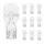 LIGHT BULB   12V 10W -Foot W2,1x9,5d -Std  T13 WEDGE CLEAR (Turn Lights). (10 IN BOX).  -FLOSSER-