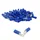 COSSE ELECTRIQUE PRE-ISOLEE OEILLET DIAM 3mm BLEU POUR SECTION FIL 1 à 2.5 mm²  (VENDU AU SACHET DE 50 PIECES)  -SELECTION P2R-