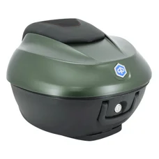 TOP CASE 36L VENDU AVEC LE SUPPORT+DOSSERET ORIGINE PIAGGIO 300-400 BEVERLY 2021> VERT JUNGLE XV7 333/A -CM323306