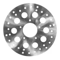 DISQUE DE FREIN ADAPTABLE GILERA 50 RUNNER 1996> AV, 125 RUNNER 1997> AV / PIAGGIO 50 NRG MC3 2001> AV (EXT 220mm, INT 58mm, 5 TROUS)  -SELECTION P2R-