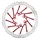 DISQUE DE FREIN TROTTINETTE 6 TROUS DIAM 160mm ARGENT/ROUGE (WAVES) -SELECTION P2R