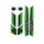 AUTOCOLLANT/STICKER CYCLO PEUGEOT 103 VERT (POCHETTE DE 8 PIECES)  -SELECTION P2R-