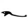 LEVIER DE FREIN ADAPTABLE KYMCO 125 DINK 2006>2007, 125 G DINK 2012>, 200 DINK 2006>2007, 300 G DINK 2012  DROIT NOIR (OE 00156915)  -SELECTION P2R-