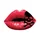 STICKER LETHAL THREAT MINI CROSSBONE LIPS (60x80mm)