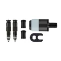 ADAPTATEUR VALVE DE PNEU TUBELESS PRESTA/SV SCHWALBE CLICK VALVE OBUS DEMONTABLE + TETE DE POMPE (VENDU A LA PAIRE SUR CARTE)