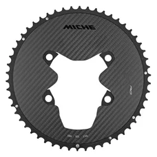 PLATEAU ROUTE 4BRA D.110 POUR SHIMANO DURA ACE R9200 MICHE 54DTS EXTERIEUR NOIR 12V. ALU, CARBONE 3K (poids 127 g) -X2 RD R92