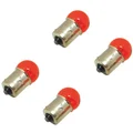 AMPOULE/LAMPE STANDARD 12V 10W CULOT BA15s NORME R10W GRAISSEUR ORANGE (CLIGNOTANT) (x4)  -P2R-