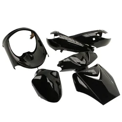 CARROSSERIE/CARENAGE SCOOT ADAPTABLE PEUGEOT 50 VIVACITY 1998>2007 NOIR BRILLANT (KIT 6 PIECES)  -P2R-