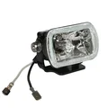 FEU/ECLAIRAGE ADDITIONNEL REPLAY HALOGENE ORIENTABLE LONGUE PORTEE RECTANGLE NOIR H3 12V 55W (HOMOLOGUE CE) (IDEAL PLAQUE NUMERO CROSS)