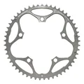 PLATEAU ROUTE 5BRA D.130 STRONGLIGHT 53DTS EXTERIEUR ARGENT ALU 7075 TYPE SHIMANO  9/10V.