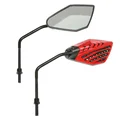 MIRROR FOR SCOOT REPLAY ARROW - RED -  BLACK ARM  Ø 8mm (SOLD PER PAIR) **