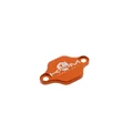 OBTURATEUR POMPE A HUILE 50 A BOITE KRM PRO RIDE POUR MINARELLI 50 AM6/DERBI 50 SENDA, GPR ALU CNC ORANGE (MODELE REVERSIBLE)