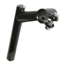 QUILL STEM FOR MTB-  P2R STEEL Ø 22.2mm -FOR BAR Ø Ø25,4 L 80mm BLACK