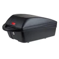 TOP CASE VELO BOX POLISPORT 11L NOIR FIXATION MIK/MIK-HD SUR PORTE BAGAGE A CLE (LONG 43cm x LARG 26cm x HAUT 20cm) - POIDS MAX 5KGS