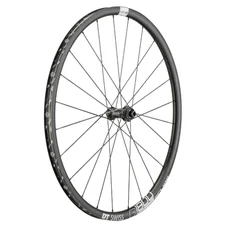 WHEEL FOR ROAD BIKE- FRONT 700 DT SWISS G1800/23 SPLINE DISC CENTERLOCK AXLE 12/100mm BLACK - FOR TYRE 25/28mm (RIM HEIGHT 23mm) WITH ADAPTER FOR 10/100