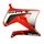 CARENAGE/DEFLECTEUR RESERVOIR DROIT ORIGINE PIAGGIO GILERA 50 SMT 2006>2010 ROUGE  -86147201W0R5-