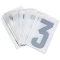 CHIFFRE PLAQUE PVC MOTO/SCOOTER 45mm  3  (VENDU PAR 10)