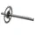 PEDAL AXLE FOR MOPED  MBK 51, 50, 41, 40 (28 TEETH) -SELECTION P2R-