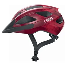 CASQUE VELO ADULTE ABUS ROUTE MACATOR ROUGE BORDEAUX TAILLE S (51-56M) REGLAGE MOLETTE