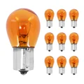 LIGHT BULB 12V 21W STANDART S25 FOOT BA15S  ORANGE (TURN LIGHT) (SOLD PER 10)  -SELECTION P2R-